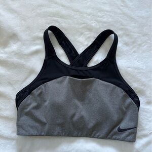 Nike Black, Gray, and Purple Dri-FIT Sports Bra
